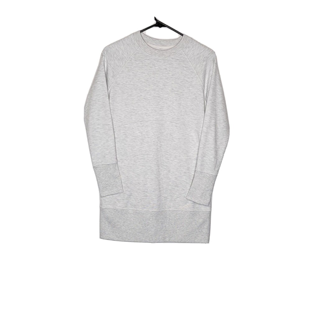 Athleta Womens Size XS Fog Gray Bounce Back Sweatshirt Dress